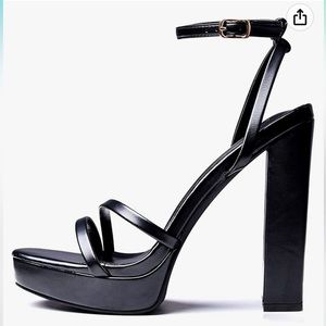 GENSHUO Women's Platform Chunky High Heels